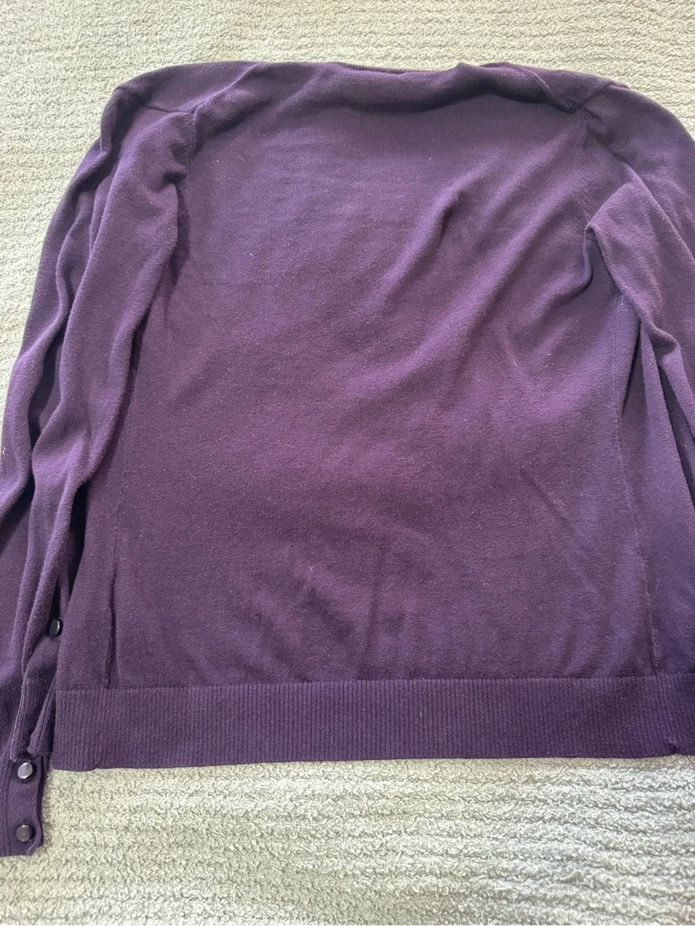 GAP Deep Purple Button-Up Cardigan